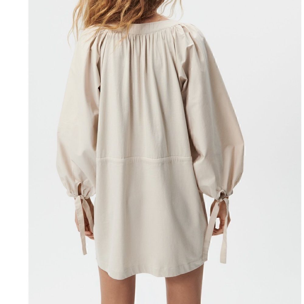 NWT Zara Combined Dress With Buttons - Picture 8 of 10